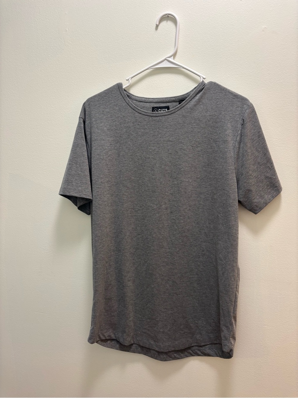 Men's CUTS Crew Neck T-Shirt - Gray - L
